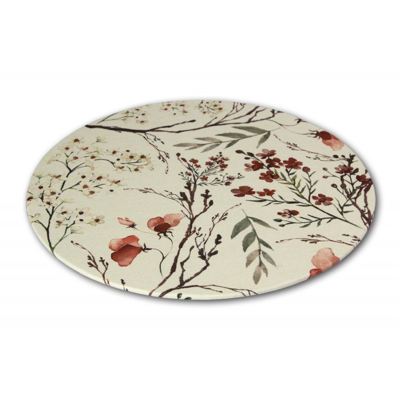 Sottopiatto 32x32 cot 100% Lua 1 fiorellini e foglie