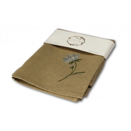 Set de table 35x45 lino 100% naturale fiore celeste